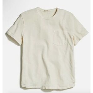 Marine Layer Vintage‎ Heavy Slub Pocket Tee Mens Size L Antique Cream NWT